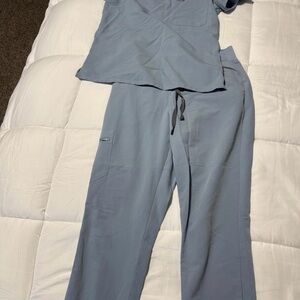Figs Light Blue Scrub Set